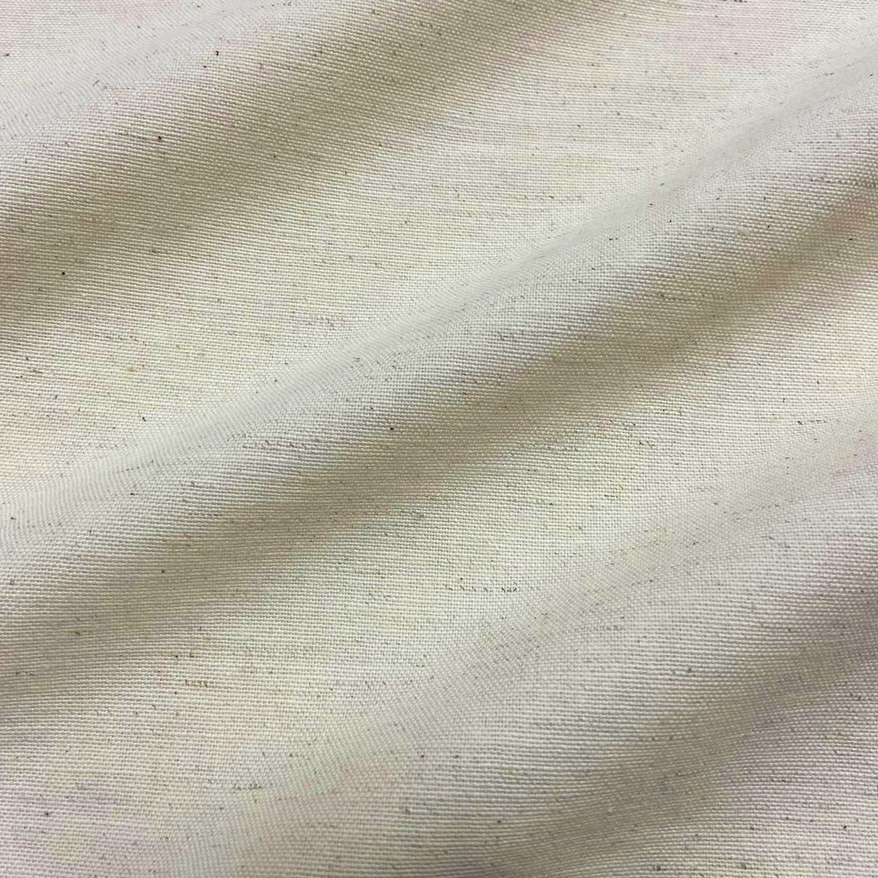 Tecido Linho Liso Cru Marfim