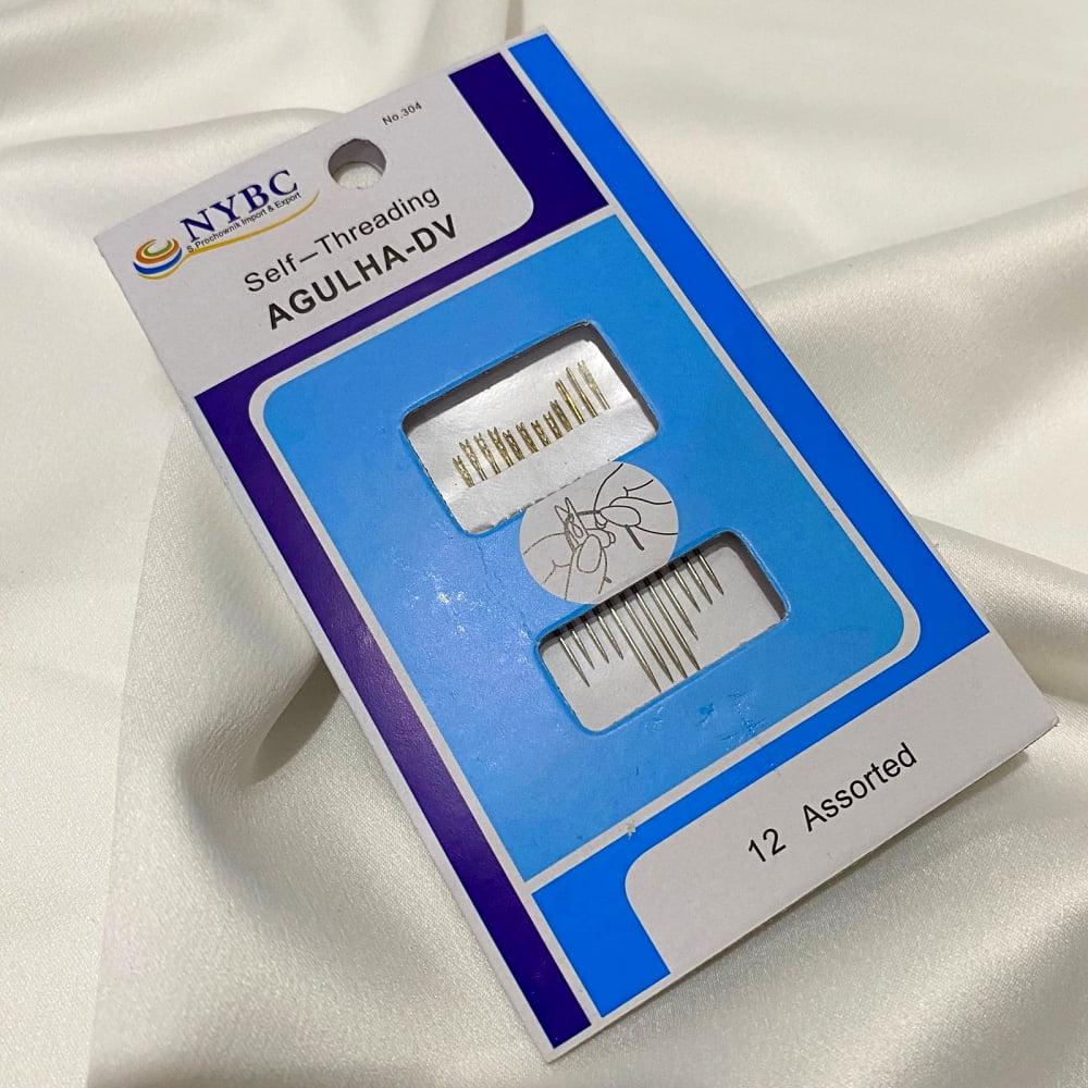 Kit 12 Agulhas de Cego Deficiente Visual Tamanhos Variados NYBC