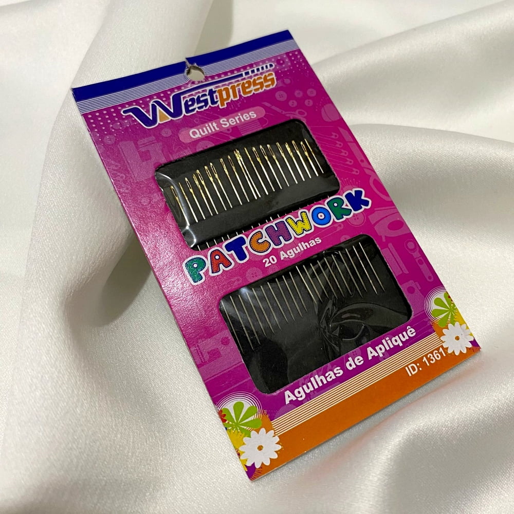 Kit 20 Agulhas Finas de Apliquê WestPress