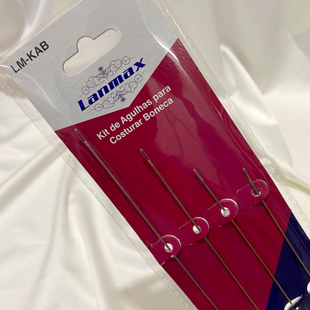 Kit Agulhas Extra Longa Para Boneca (10cm - 12cm - 15cm - 23cm) Lanmax