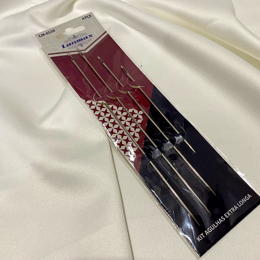 Kit Agulhas Extra Longa Para Boneca (10cm - 15cm - 17,5cm) Lanmax