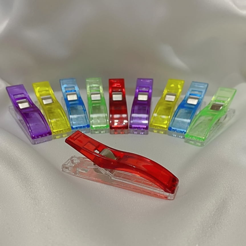 Clips Clipes de Costura Grandes Coloridos para Patchwork e Quilting