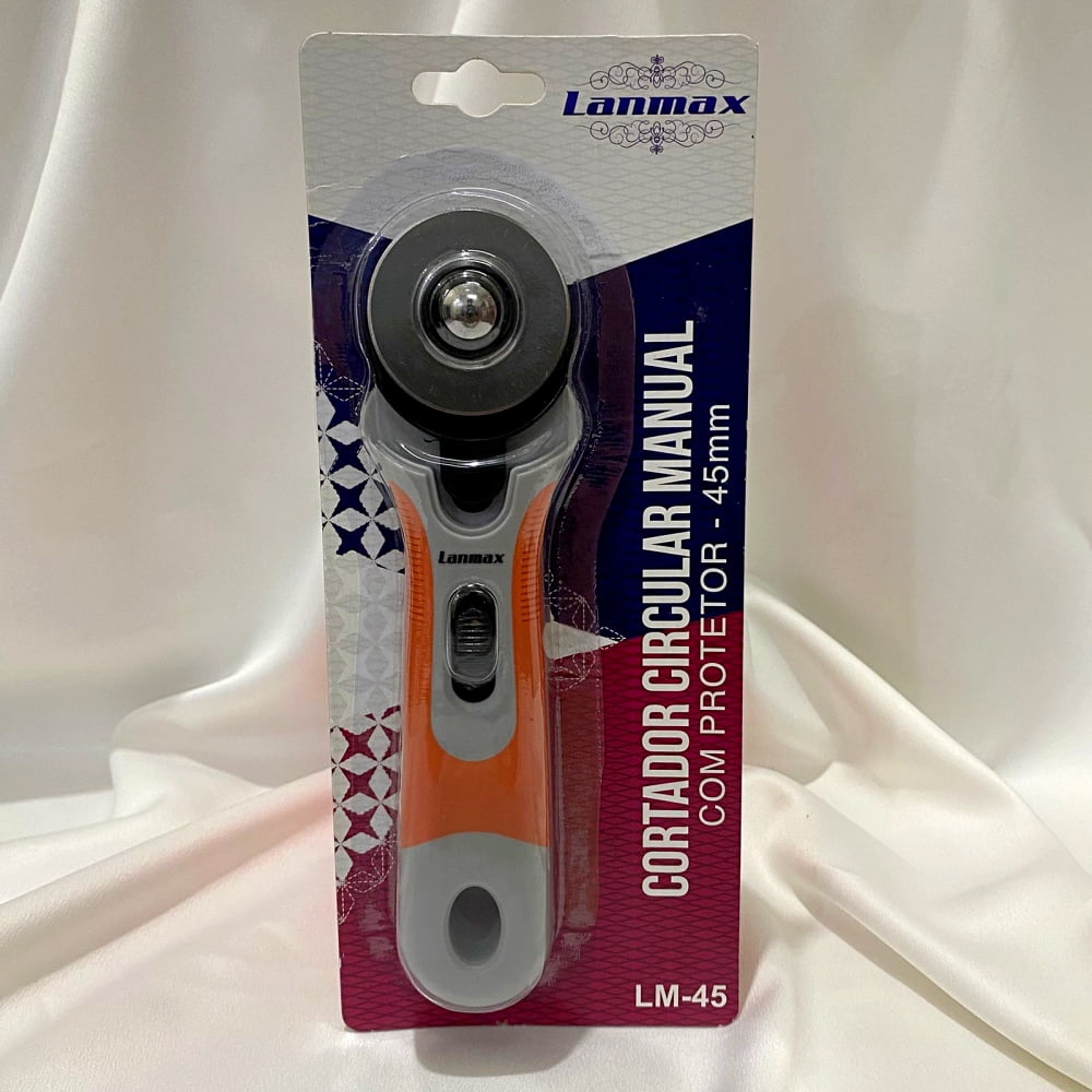 Cortador Manual Circular 45mm Lanmax Laranja e Cinza