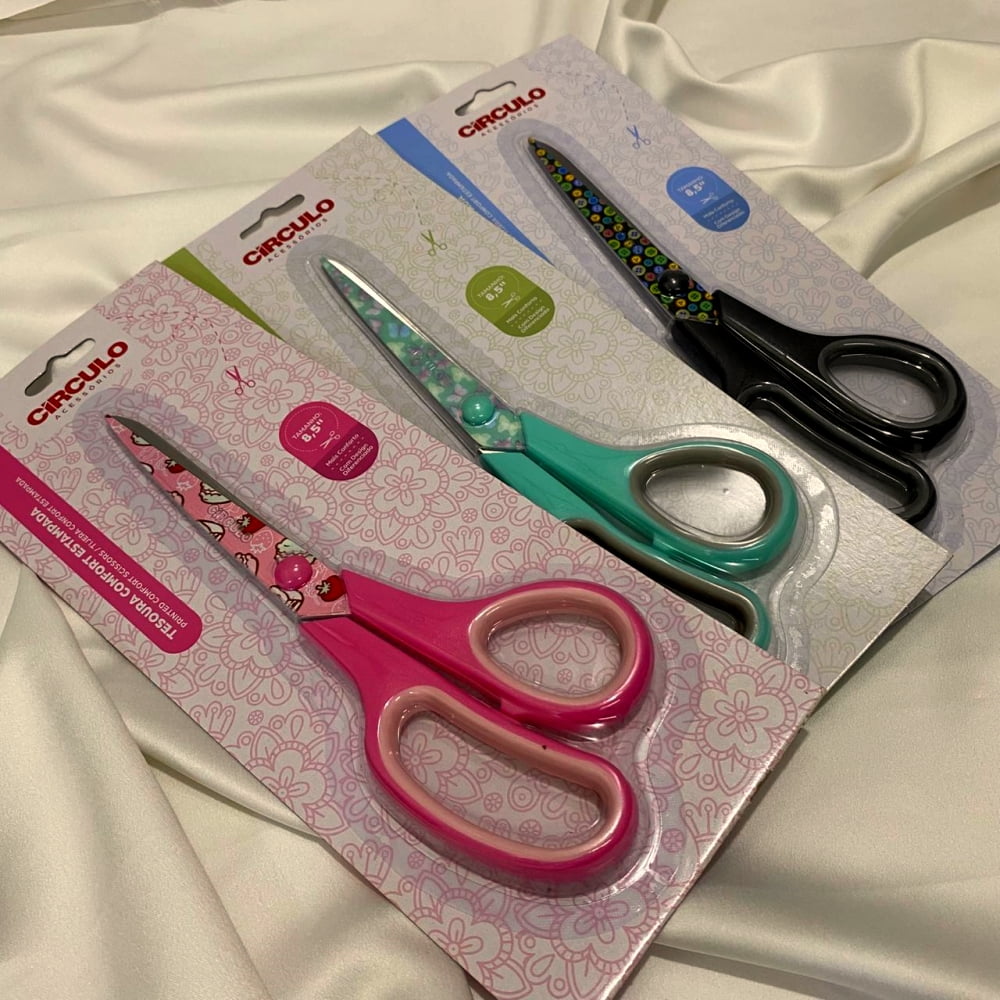 Tesoura Comfort Estampada © Círculo 8,5"