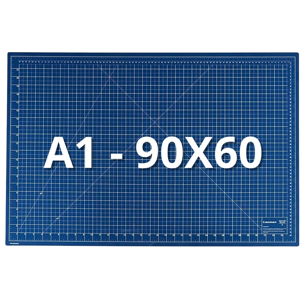 Base de Corte Dupla Face Azul Lanmax A1 90x60