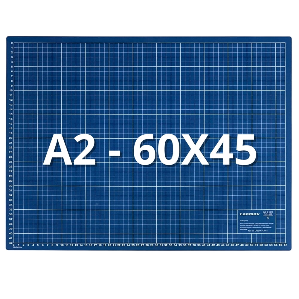 Base de Corte Dupla Face Azul Lanmax A2 60x45