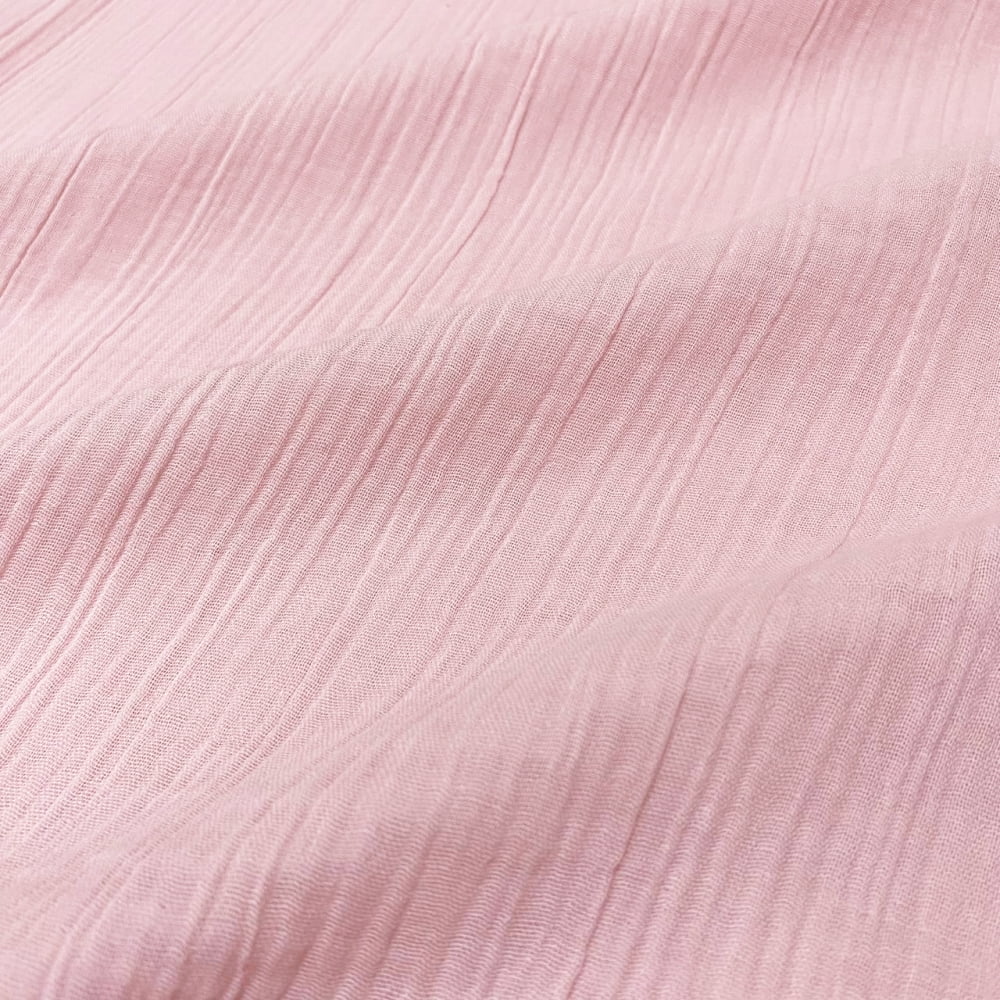 Tecido Algodão Cotton Plissado Rosa