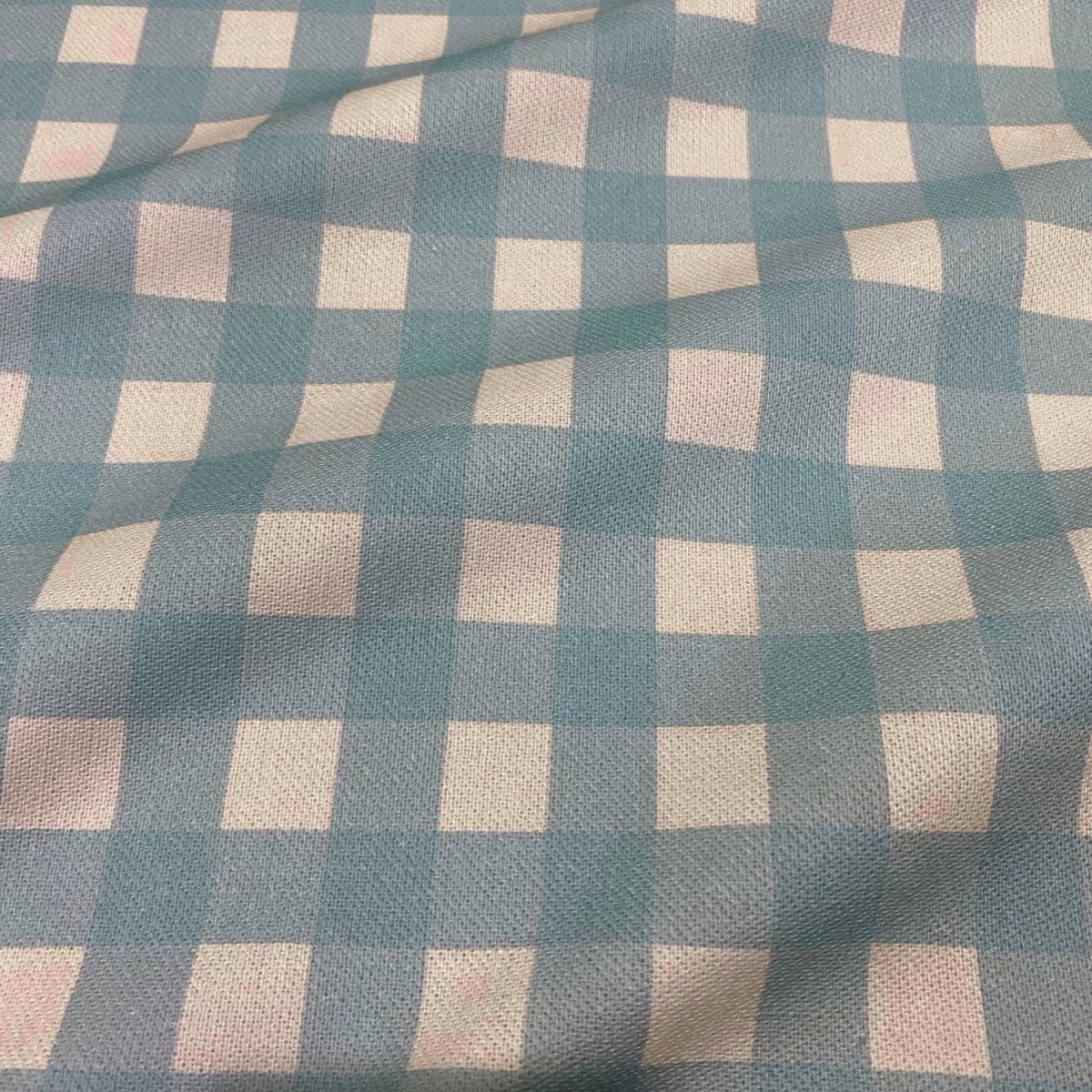 Tecido Sacaria Pano de Prato Por Metro Digital Xadrez Azul Tiffany - Coleção Entre Panos Exclusivo Loja Tear