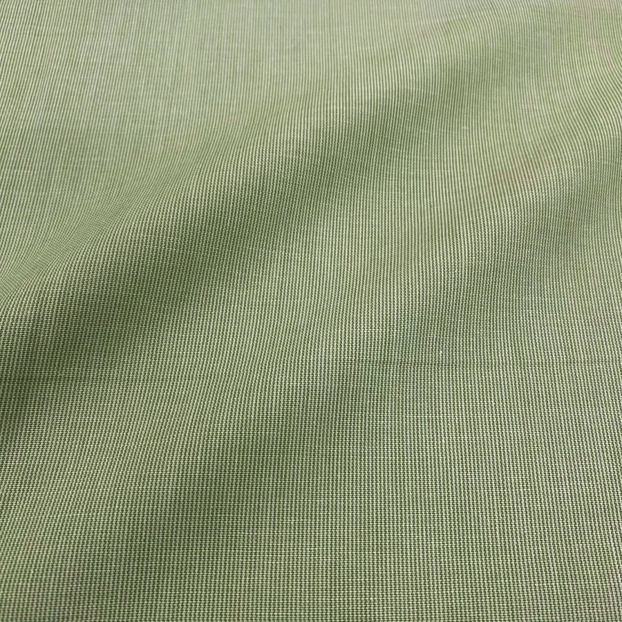 Tecido Tricoline Fio Tinto Nano Xadrez Verde Oliva