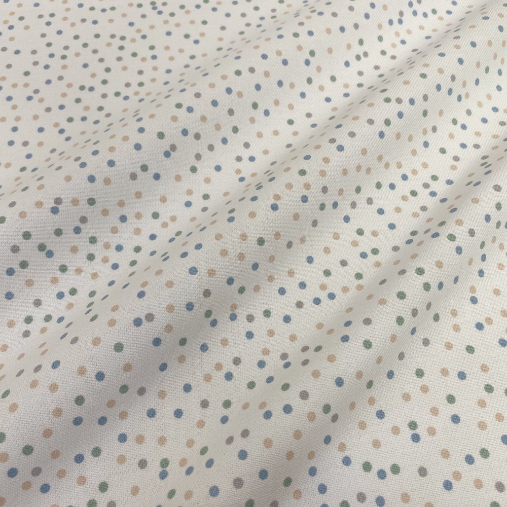 Tecido Flanela Estampa Poa Divertido Azul