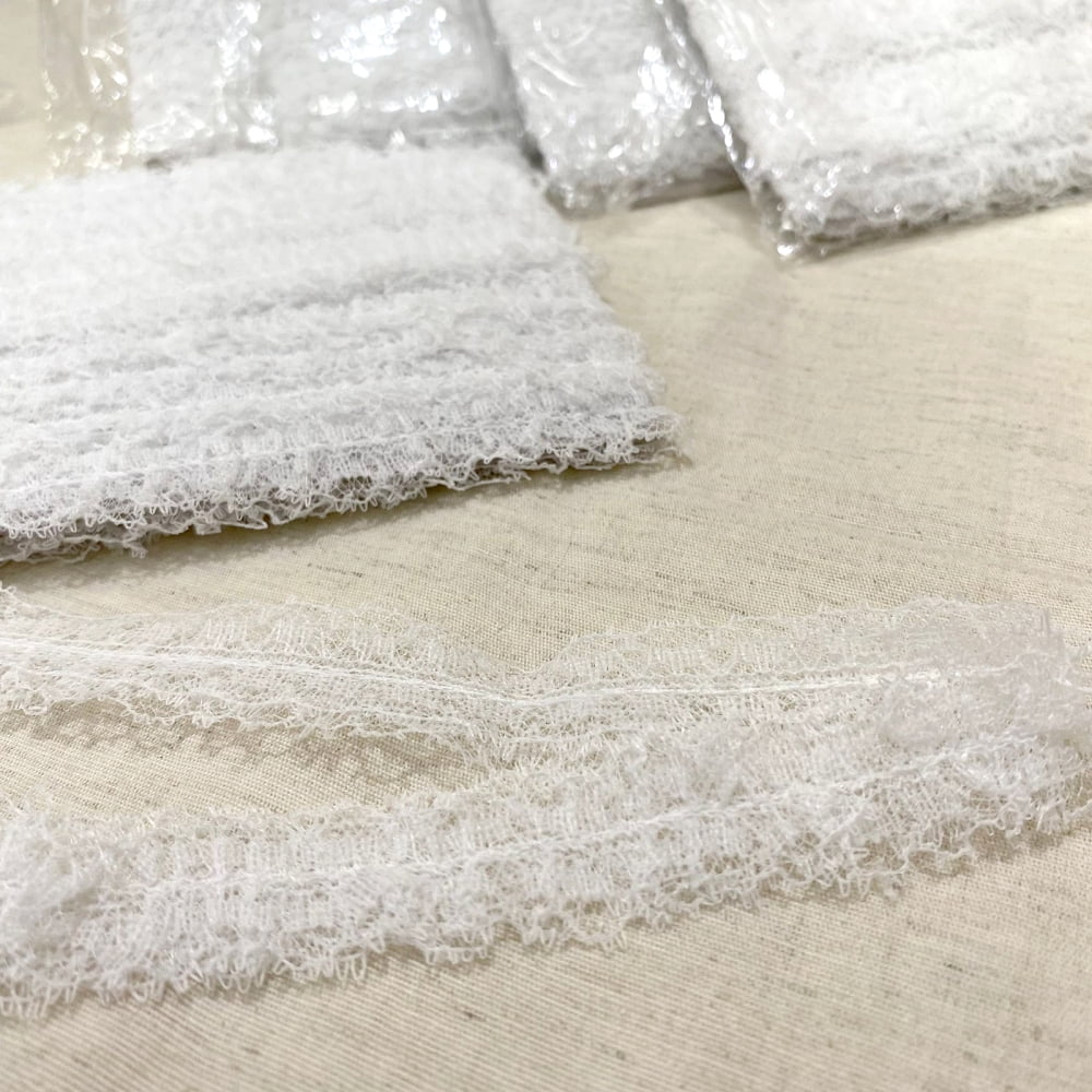 Renda Barra Branca Nylon Fru-Fru 18mm x 10mt