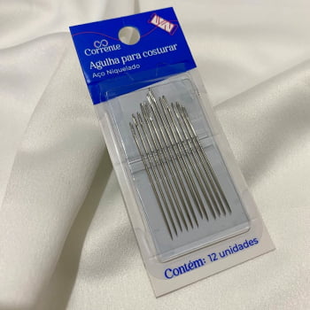 Kit 12 Agulhas Tamanhos Variados Corrente