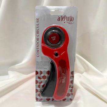 Cortador Manual Circular 45mm ArtePunto Vermelho Cortador Manual Circular 45mm ArtePunto Vermelho