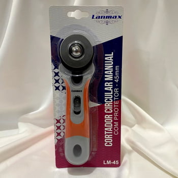 Cortador Manual Circular 45mm Lanmax Laranja e Cinza Cortador Manual Circular 45mm Lanmax Laranja e Cinza