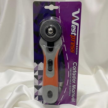 Cortador Manual Circular 45mm Westpress Laranja Cinza Cortador Manual Circular 45mm Westpress Laranja Cinza