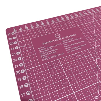 Base de Corte Dupla Face Rosa Newz A3 45x30