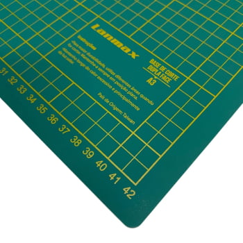 Base de Corte Dupla Face Verde Lanmax A3 45x30