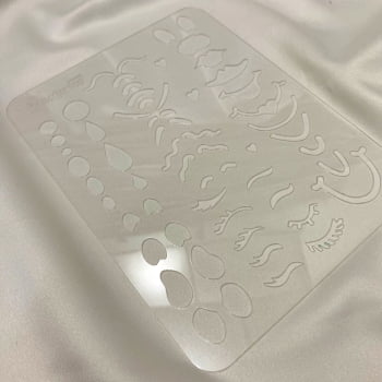 Regua Gabarito de Rosto para Boneca