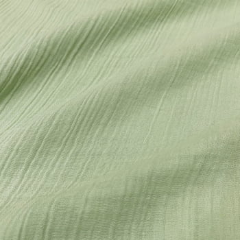 Tecido Algodão Cotton Plissado Verde Tecido Algodão Cotton Plissado Verde