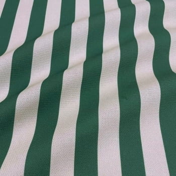 Tecido Sacaria Pano de Prato Por Metro Digital Listras Verde Natal - Coleção Entre Panos Exclusivo Loja Tear 