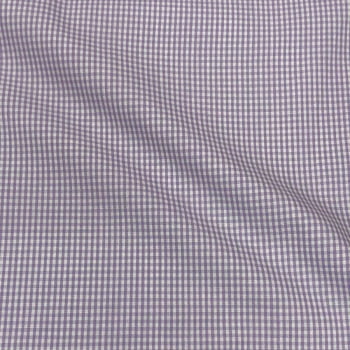 Tecido Tricoline Fio Tinto Micro Xadrez Lilas