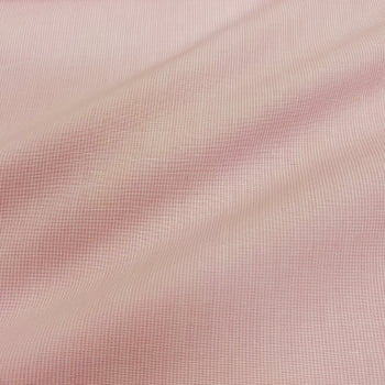 Tecido Tricoline Fio Tinto Nano Xadrez Rosa Bebê