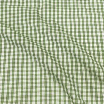 Tecido Tricoline Fio Tinto Xadrez Medio Verde Oliva Fabricart   
