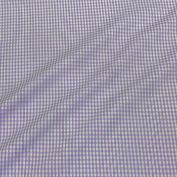 Tecido Tricoline Fio Tinto Xadrez Pequeno Lilas