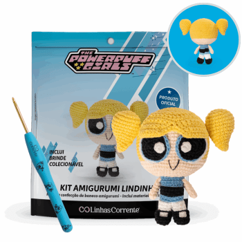Kit Amigurumi Crochê as Meninas Superpoderosas Lindinha™ Linhas Corrente Kit Amigurumi Crochê as Meninas Superpoderosas Lindinha™ Linhas Corrente