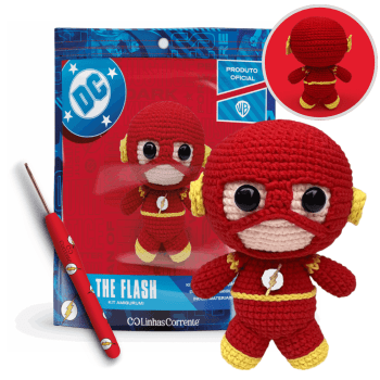 Kit Amigurumi Crochê DC Flash ™ Linhas Corrente