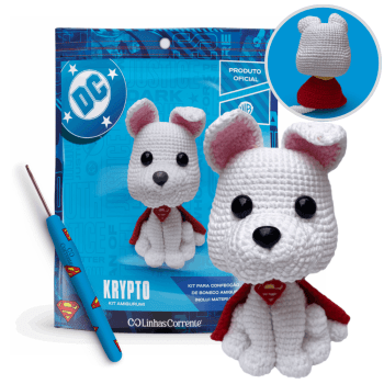 Kit Amigurumi Crochê DC Kripto ™ Linhas Corrente