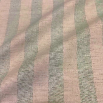 Tecido Linho Listras Pontilhadas Verde Tecido Linho Listras Pontilhadas Verde