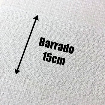 Pano de Prato Portugal Branco com Barrado 50cm x 75cm