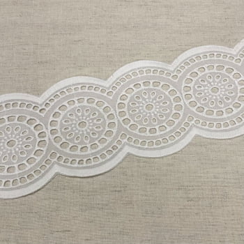 Bordado Inglês Entremeio Branco ArtePunto BA034