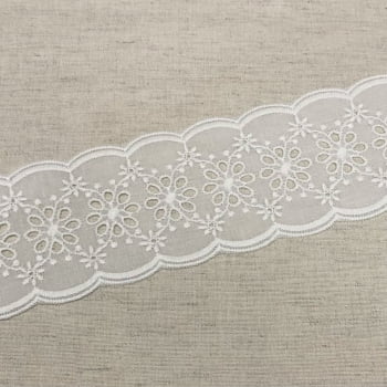 Bordado Inglês Entremeio Branco ArtePunto BA037