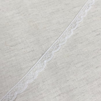 Renda Barra Branca Nylon 10mm