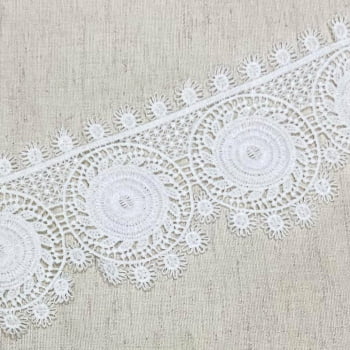 Renda Barra Branca Crussh 7329