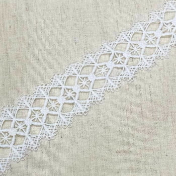 Renda Entremeio Branca Crussh 6909