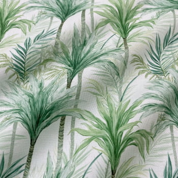 Tecido Acquadecor Sarja Impermeável Arvores Coqueiros Folhas Tecido Acquadecor Sarja Impermeável Arvores Coqueiros Folhas