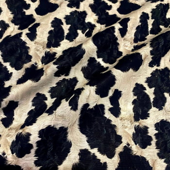 Tecido Tricoline Digital 3D Animal Print Vaca