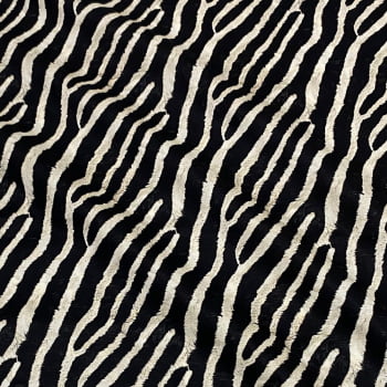 Tecido Tricoline Digital 3D Animal Print Zebra