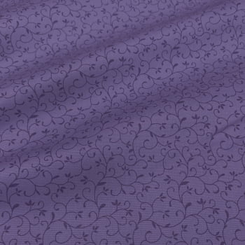 Tecido Tricoline Arabesco Roxo Violeta Tom Sobre Tom (Basics & Colors) 