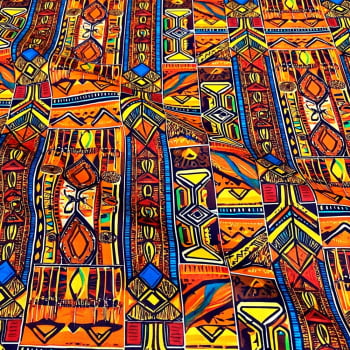 Tecido Tricoline Digital Africa Africana Grafismos Tribal Geometrico Colorido Tecido Tricoline Digital Africa Africana Grafismos Tribal Geometrico Colorido