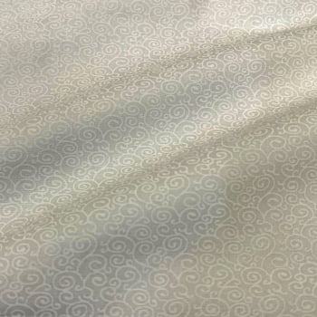 Tecido Tricoline Espiral Arabesco Branco Gelo Tom Sobre Tom Tecido Tricoline Espiral Arabesco Branco Gelo Tom Sobre Tom
