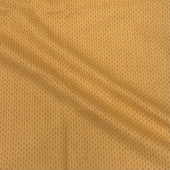 Tecido Tricoline Trico Amarelo Mostarda Tom Sobre Tom (Basics & Colors)