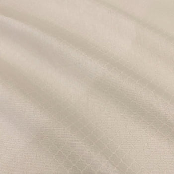 Tecido Tricoline Geometrico Leques Bege Tom Sobre Tom