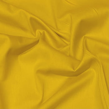 Tecido Tricoline Liso Amarelo Canario