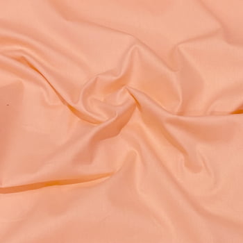 Tecido Tricoline Liso Salmão Claro