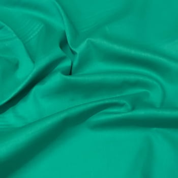 Tecido Tricoline Liso Verde Ciano Tecido Tricoline Liso Verde Ciano