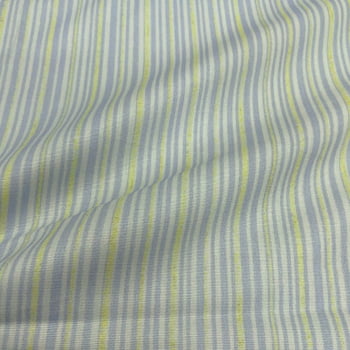 Tecido Tricoline Digital Listras Simples Azul e Verde Tecido Tricoline Digital Listras Simples Azul e Verde